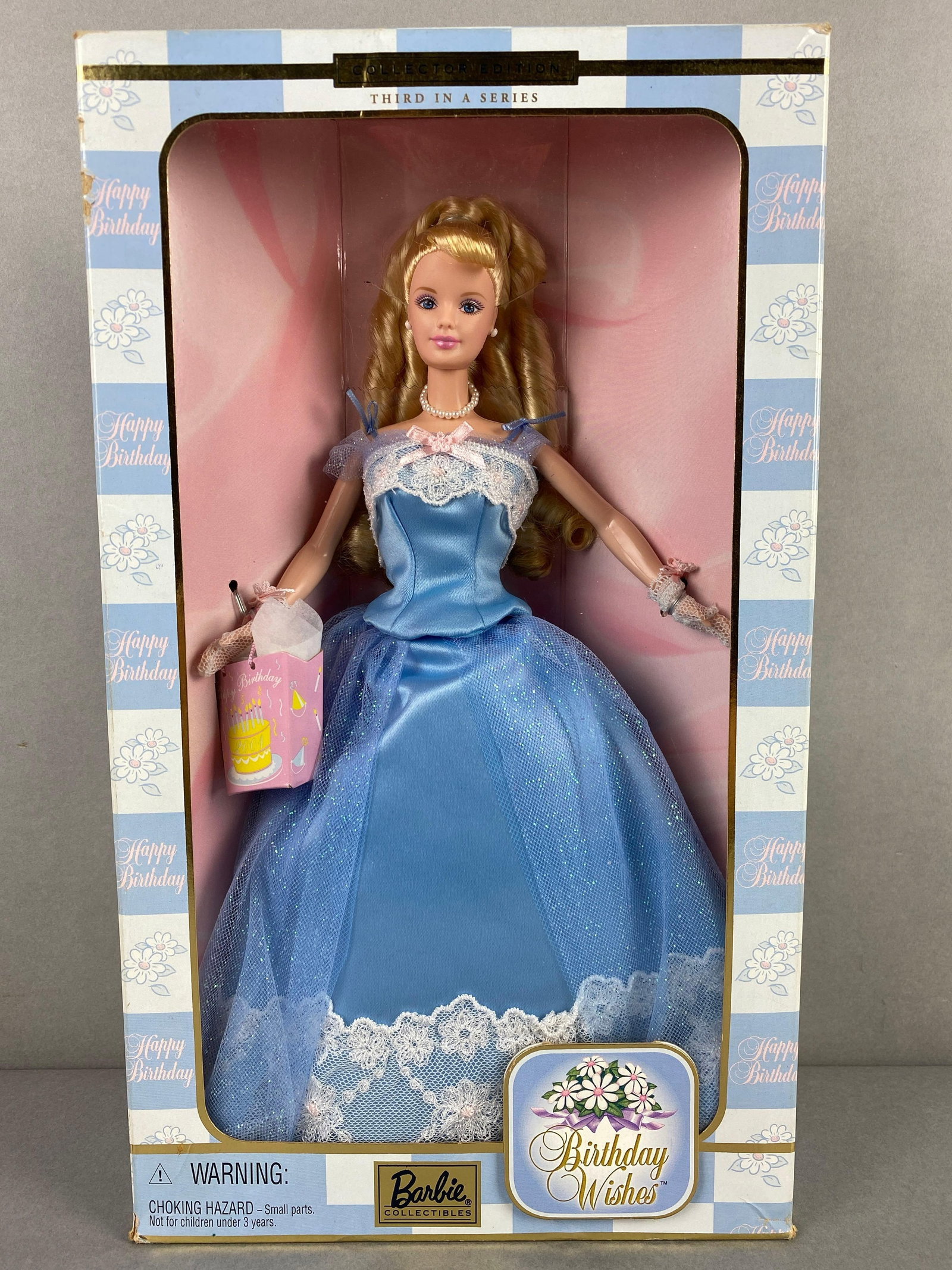 Mattel Birthday Wishes Barbie Fashion Dolls: New in original box, black scuffs on side of box, doll measures 11 1/2 inches tall