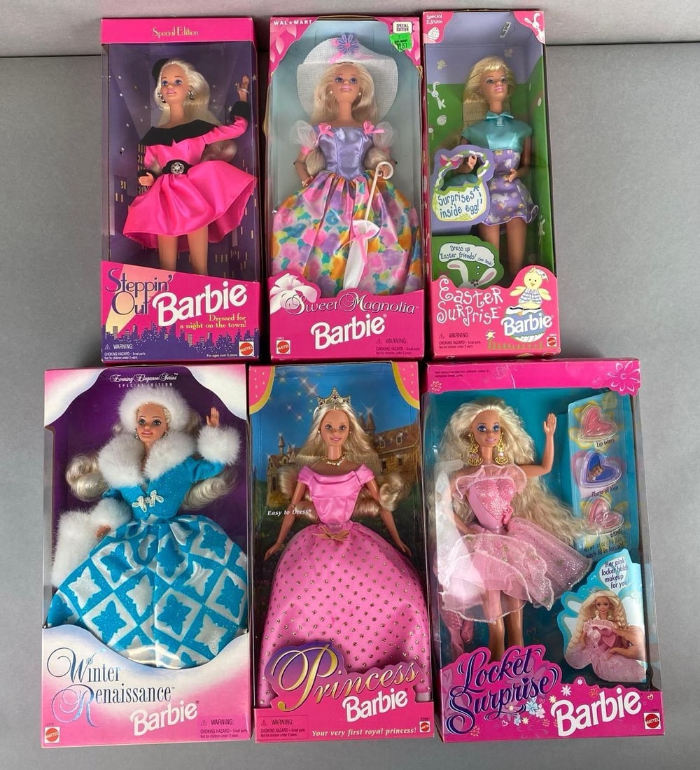 Group of 6 Mattel Barbie Fashion Dolls (1 of 4)