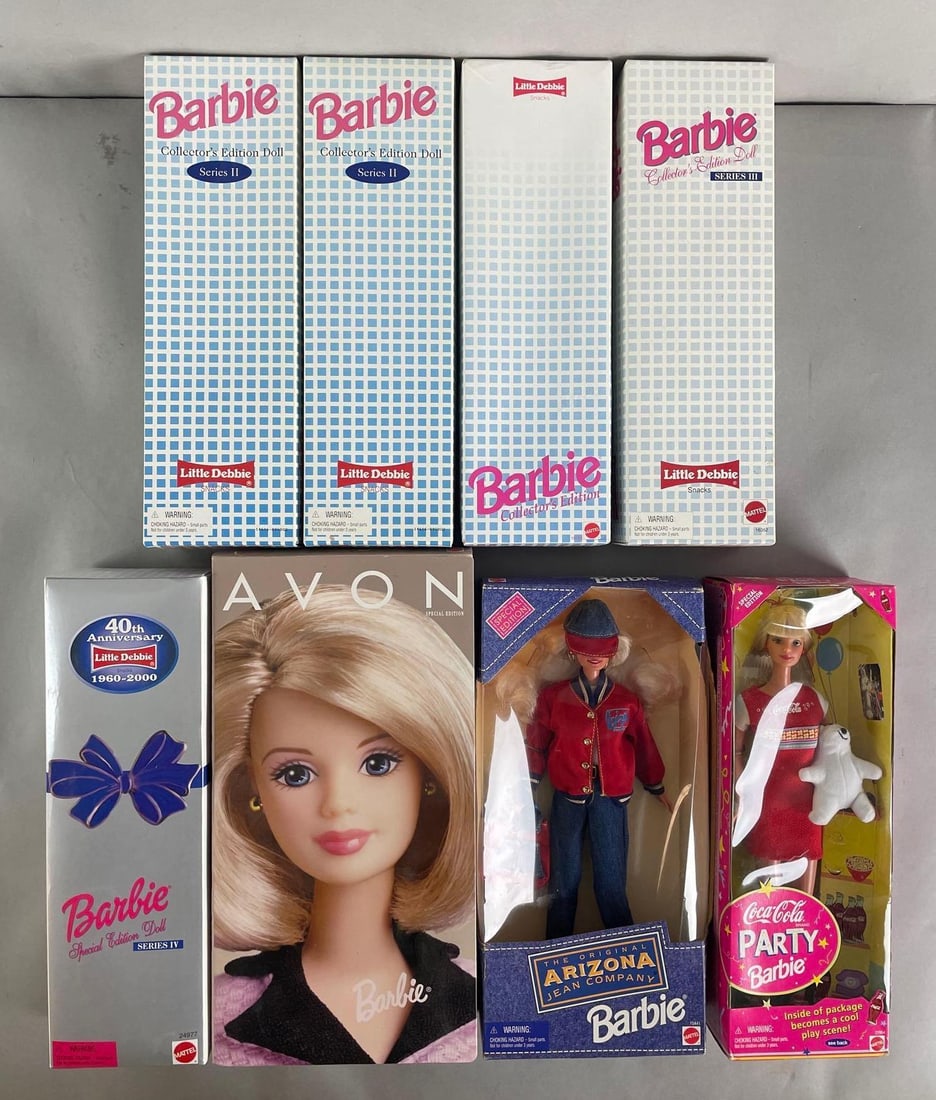 Group of 8 Special Edition Mattel Little Debbie Barbie Fashion Dolls (1 of 4)