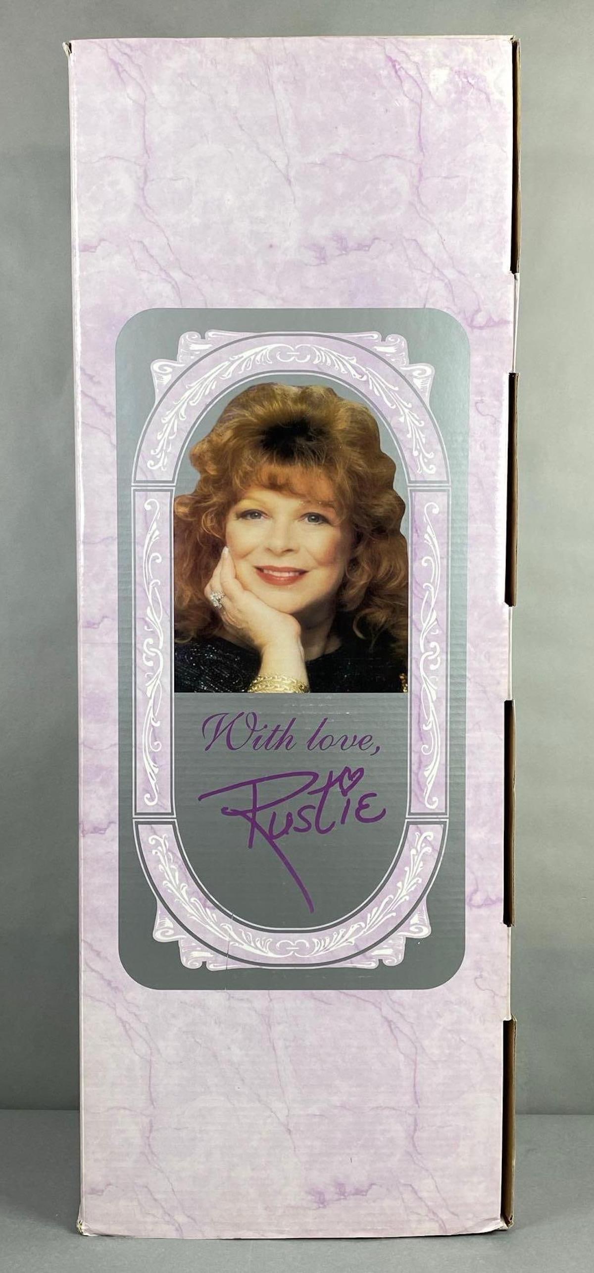 HSN Rustie Lady Larissa Porcelain Doll: Includes original shipping box, COA included, like new in original box, doll measures 33 inches tall