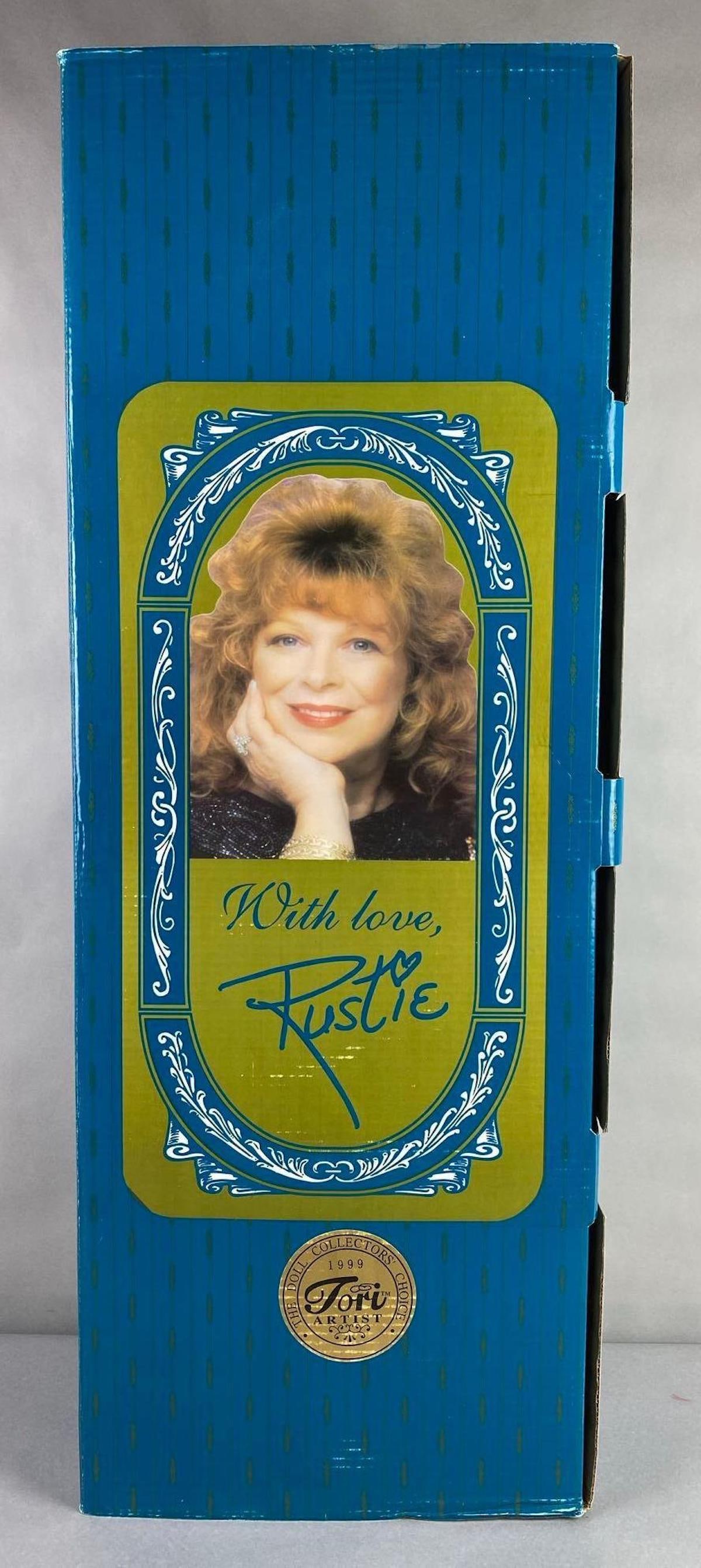 HSN Rustie Angelique Porcelain Colletible Doll: Includes original shipping box, COA included, like new in original box, doll measures 34 1/2 inches tall