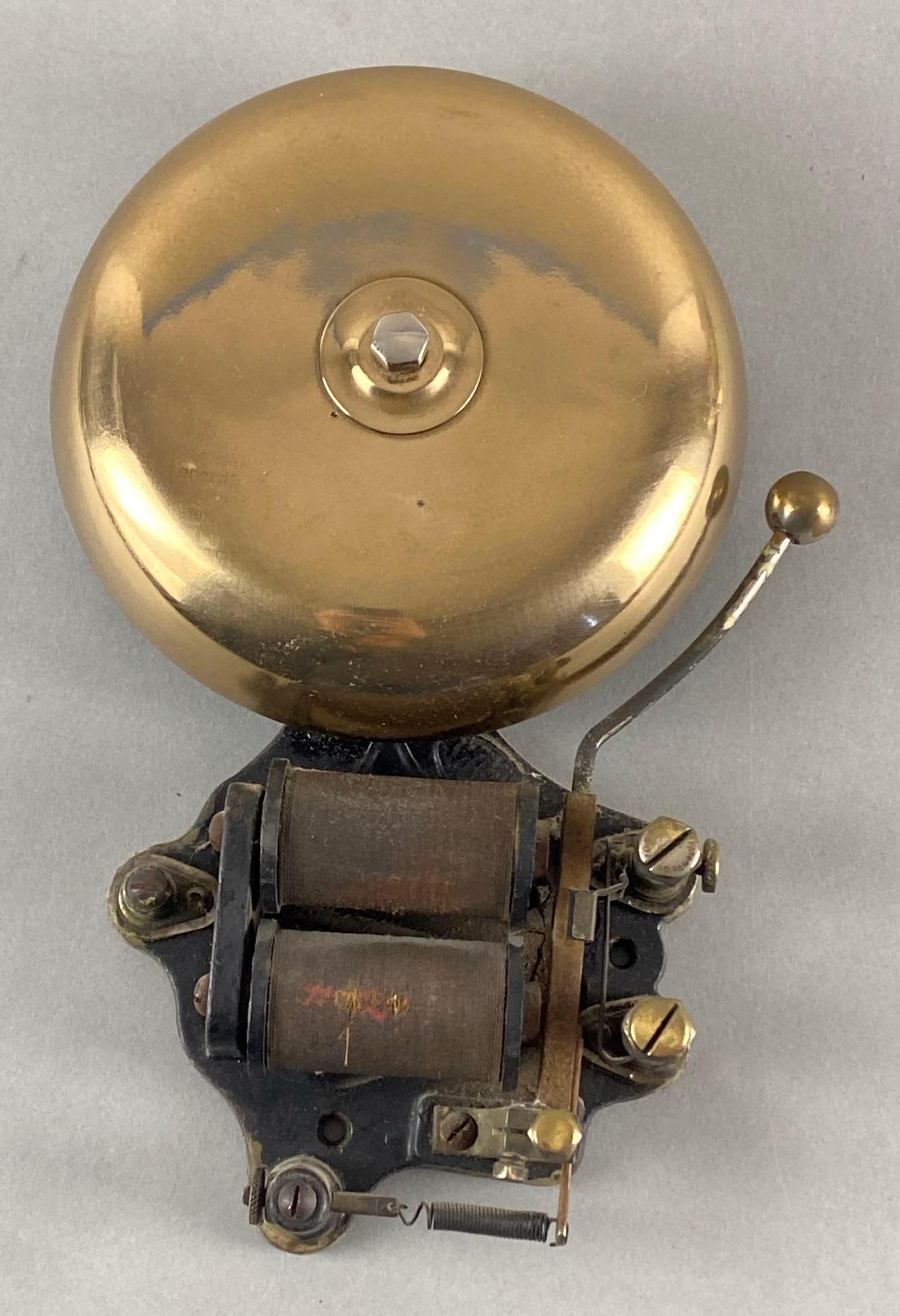 Vintage Faraday Railroad Brass Alarm Bell (1 of 4)