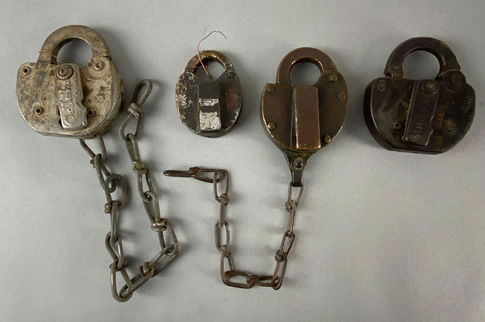 Group of 4 Railroad Padlocks (1 of 4)