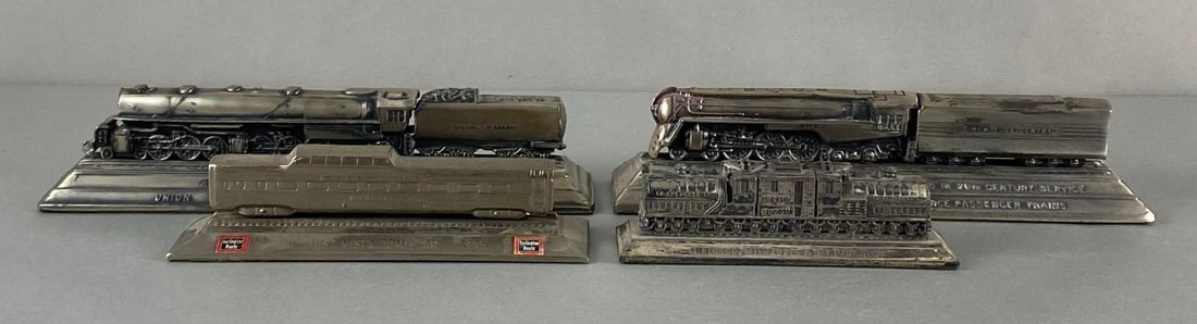 Group of 4 Cast Metal Model Train Paperweights (1 of 5)