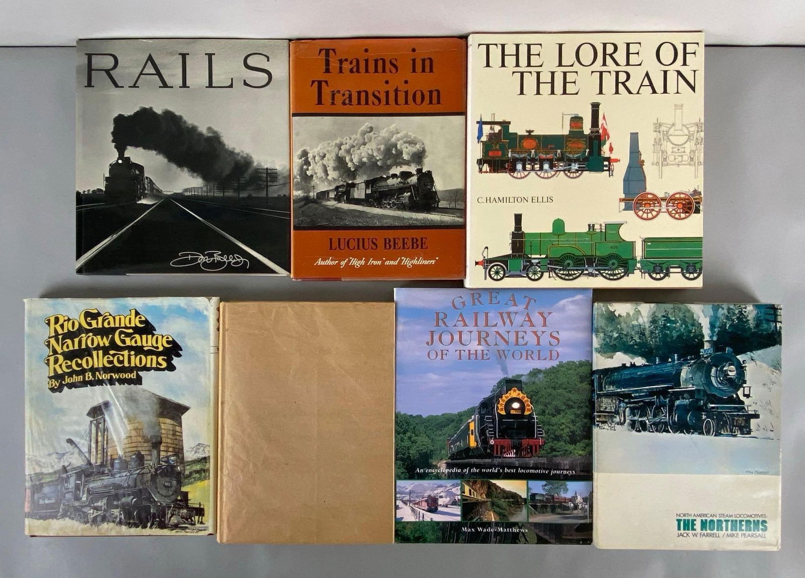 Group of 7 Railroad Hardcover Books (1 of 4)