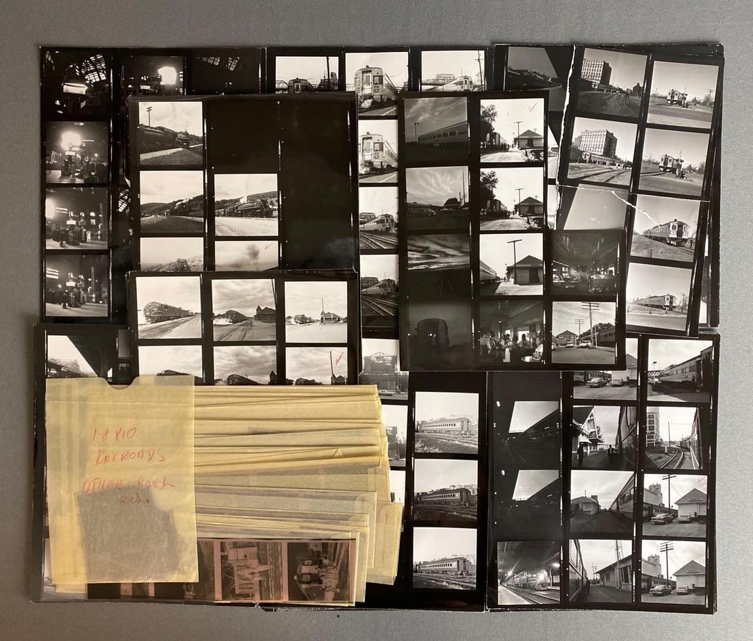 Group of Railroad Photograph Negatives (1 of 3)
