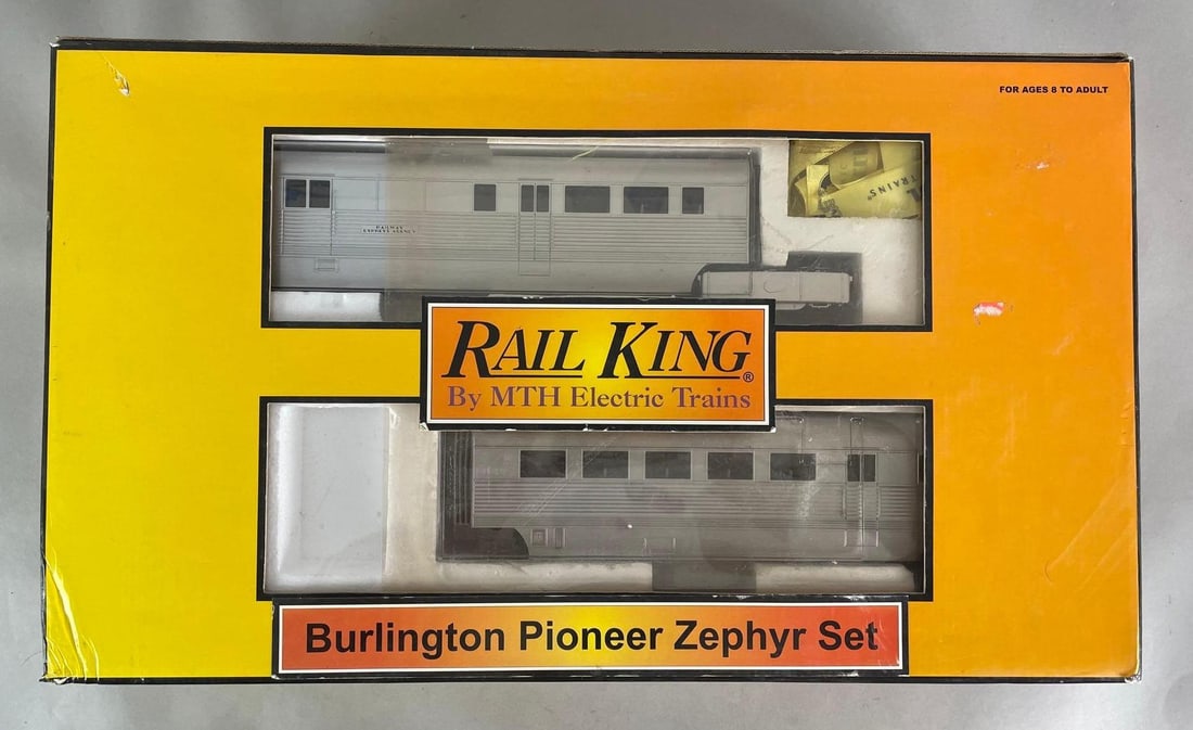 MTH Rail King O Scale Burlington Pioneer Zephyr Train Set (1 of 3)