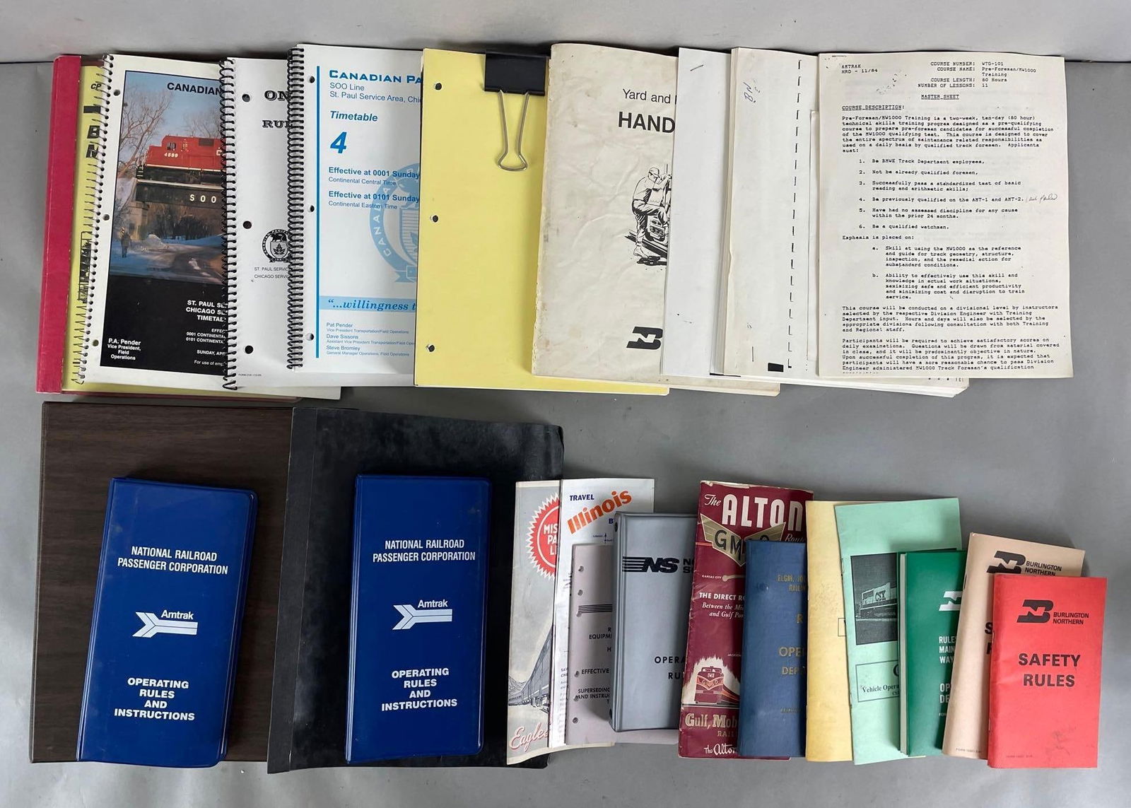 Group of 20+ Railroad Employee Handbooks and More (1 of 4)