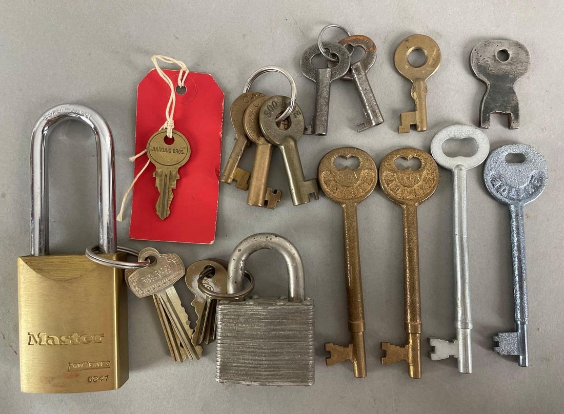 Group of 15+ Railroad Padlocks and Keys (1 of 2)