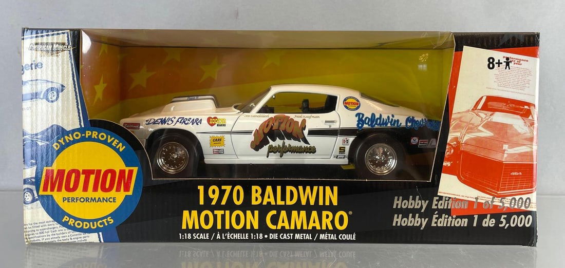 ERTL 1970 1/2 Chevy Camaro SS Baldwin Motion 1:18 Diecast