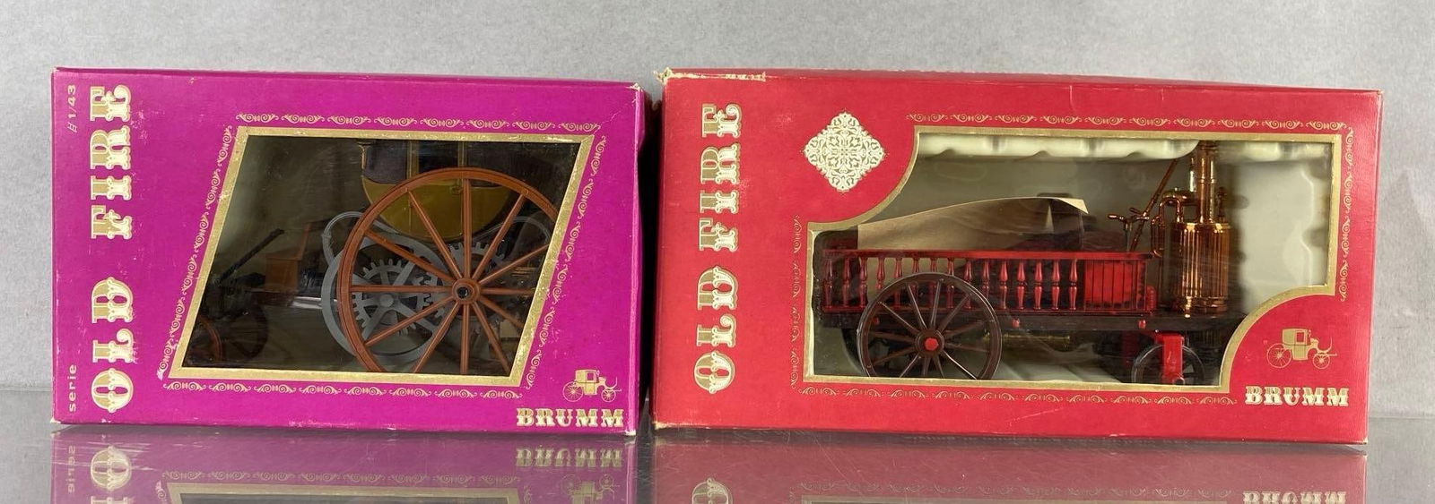 Group of 2 Brumm Die-Cast Old Fire Vehicles (1 of 3)