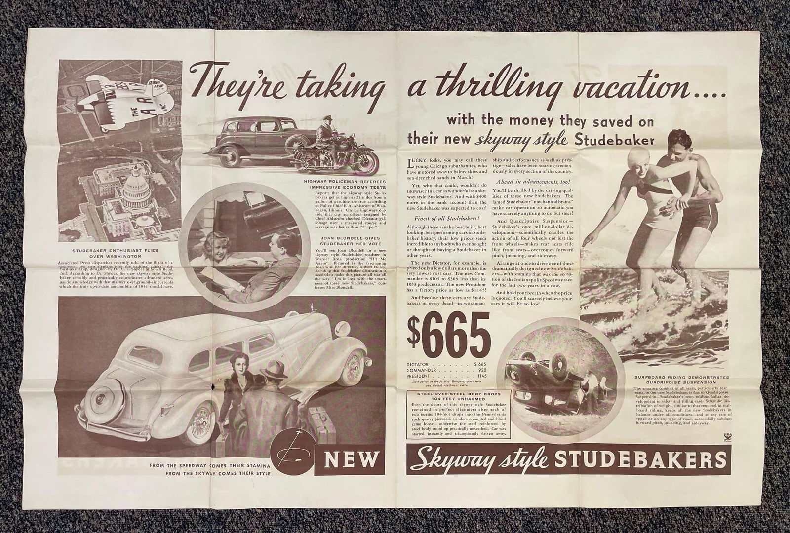 1934 Studebaker Skyway Style Advertisement (1 of 4)