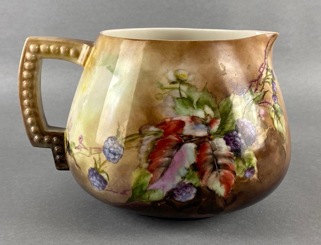 American Balleek Hand-Painted Porcelain Cider Pitcher (1 of 7)