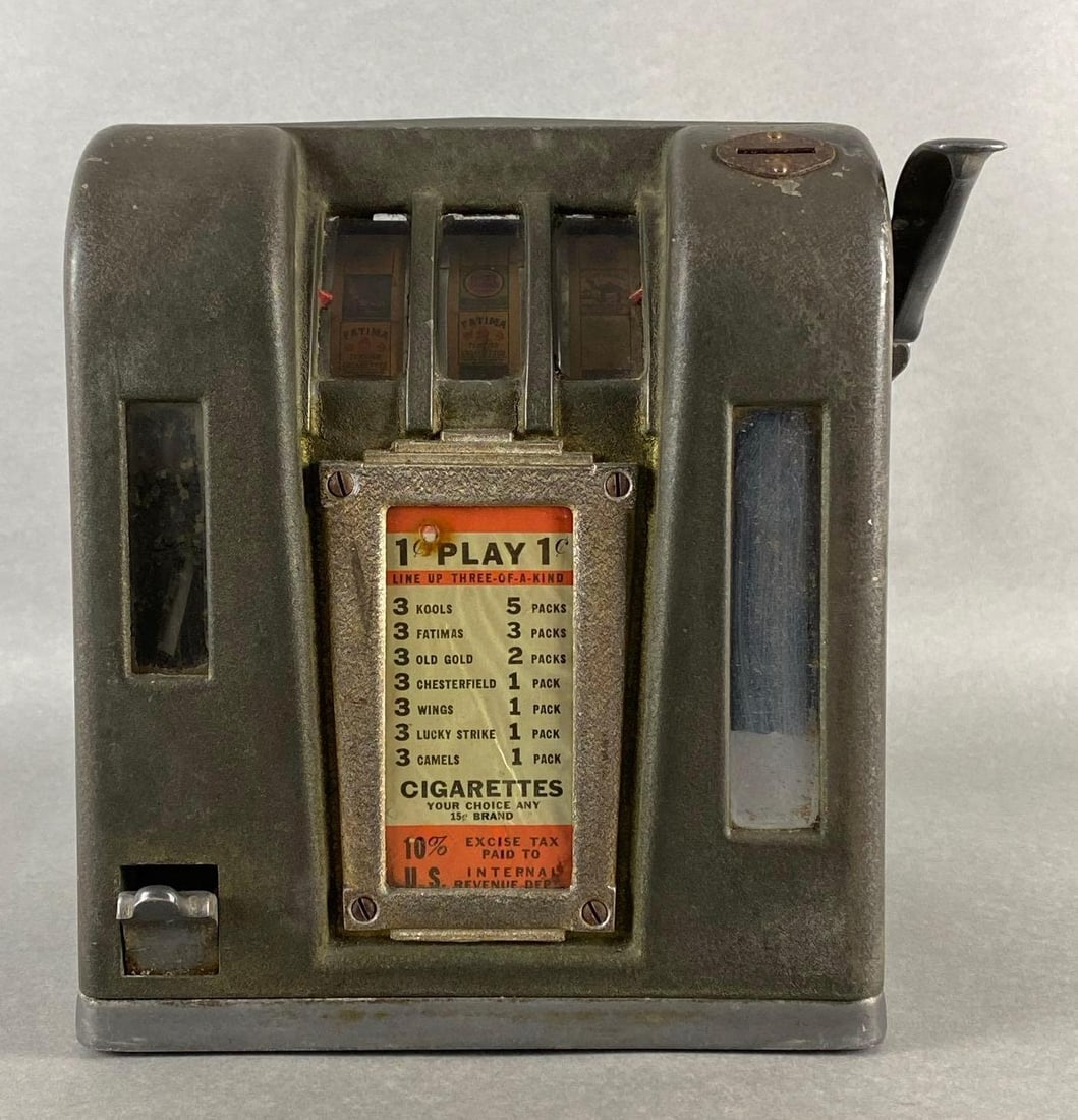 1-Cent Three-Of-A-Kind  Cigarette Trade Stimulator (1 of 9)