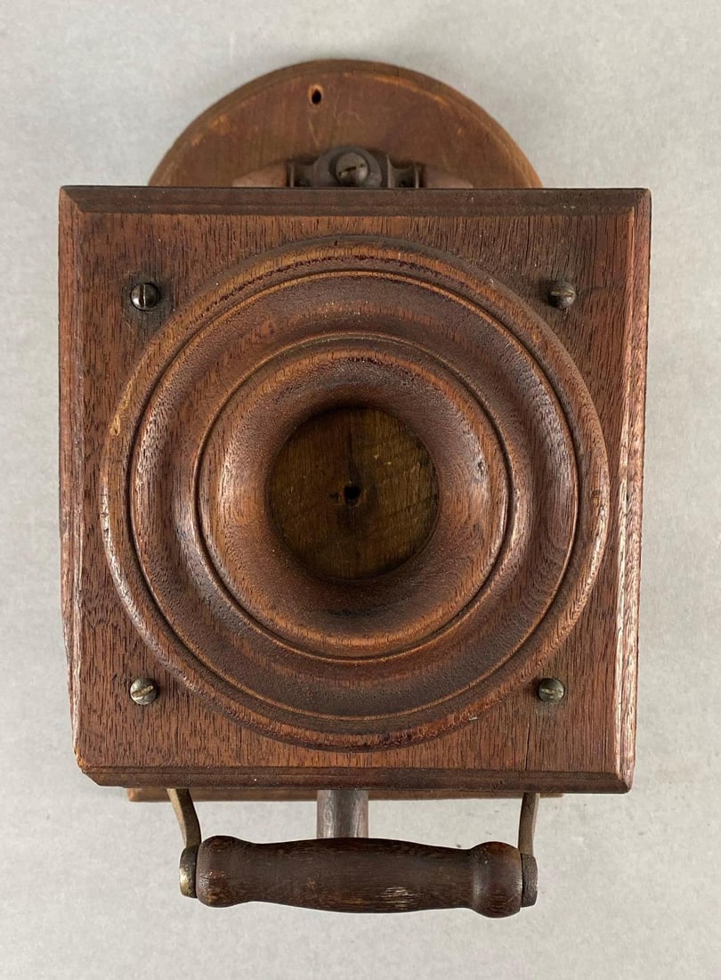 Unusual 1800s Early Walnut String Phone (1 of 7)