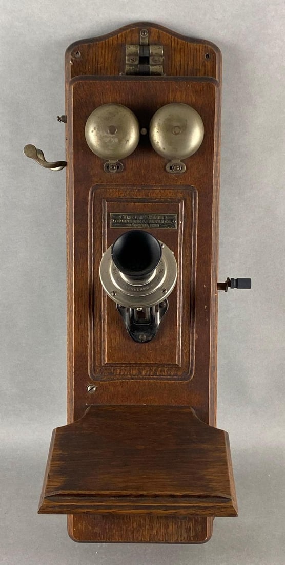 Antique The Williams Telephone & Supply Co Wall Hanging Telephone (1 of 10)