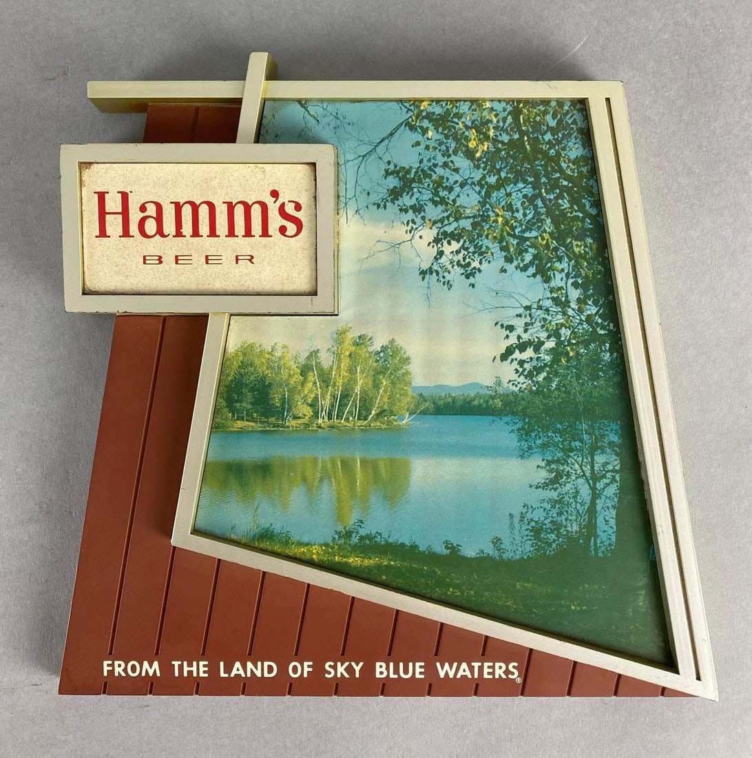 Hamms Plastic Advertising Beer Sign (1 of 2)