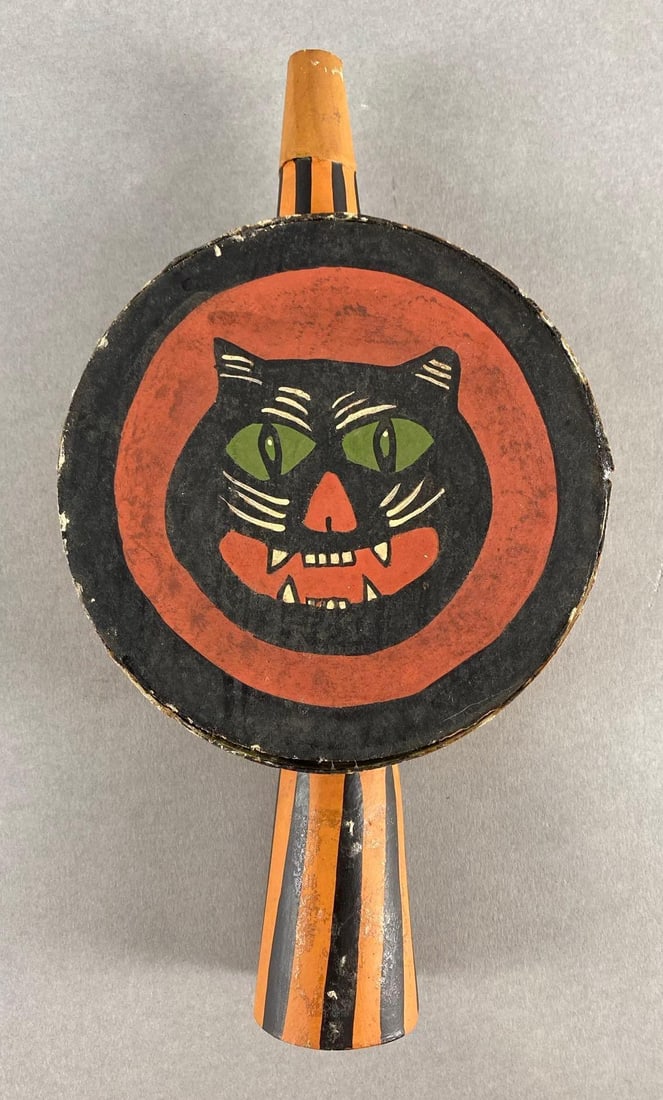 Vintage Halloween Black Cat Paper Noisemaker (1 of 4)