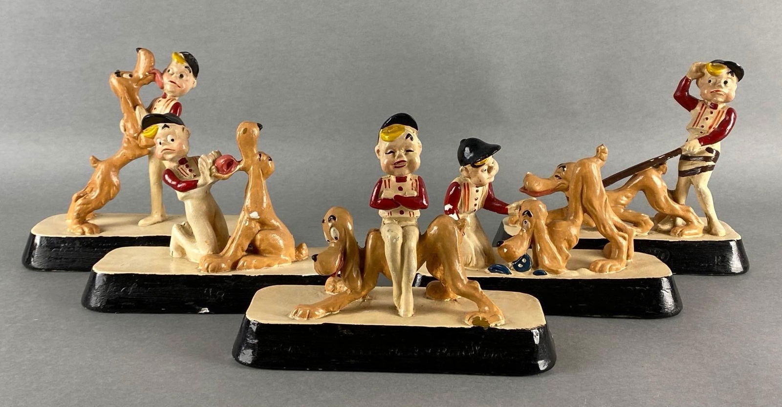 Set of 5 Linder Coopers Jockey Underwear Advertising Statues (1 of 8)