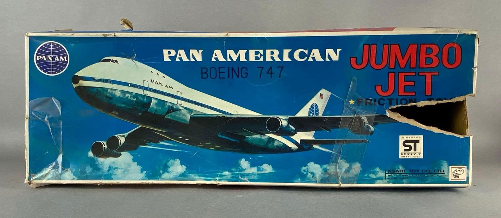 Asahi Toy Co. Pan American Boeing 747 Tin Litho Jumbo Jet (1 of 9)