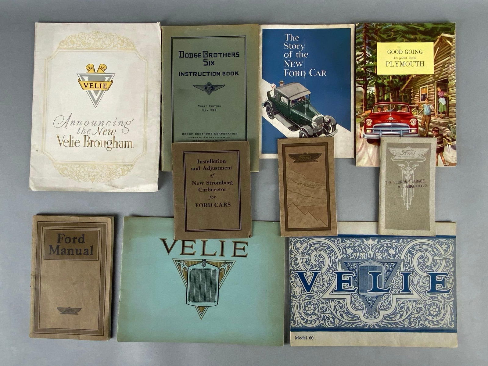 Group of 10 Vintage Automobile Ephemera (1 of 3)