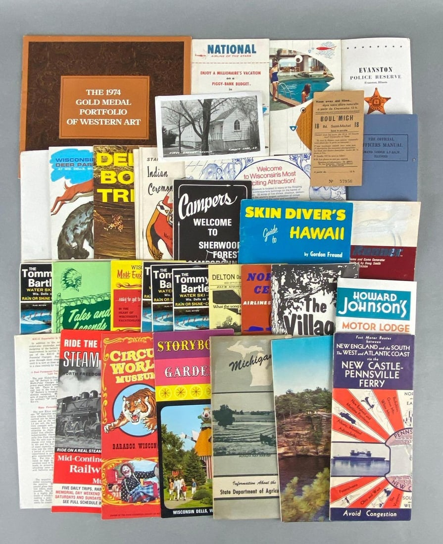 Group of 30+ State Attraction Brochures and More (1 of 3)