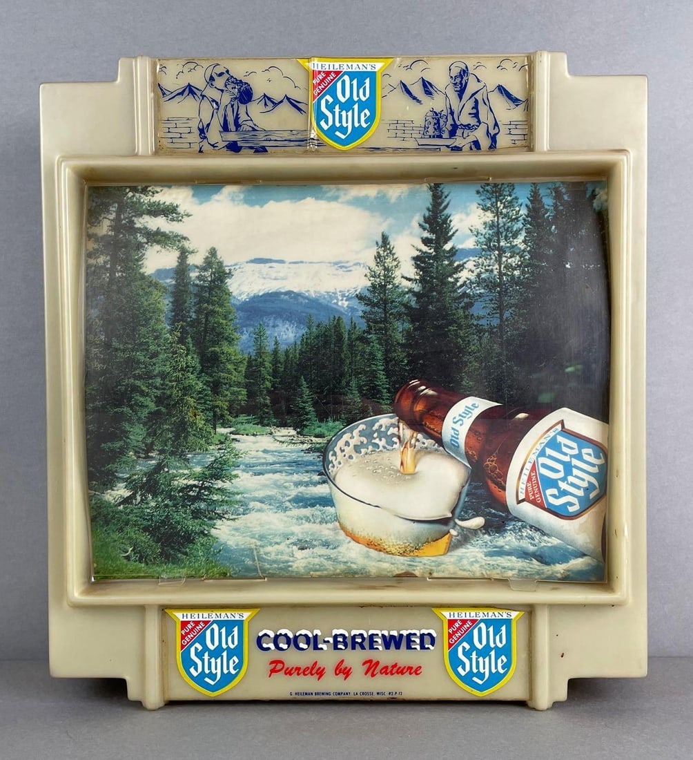 Vintage Old Style Beer Light Up Advertising Sign (1 of 3)