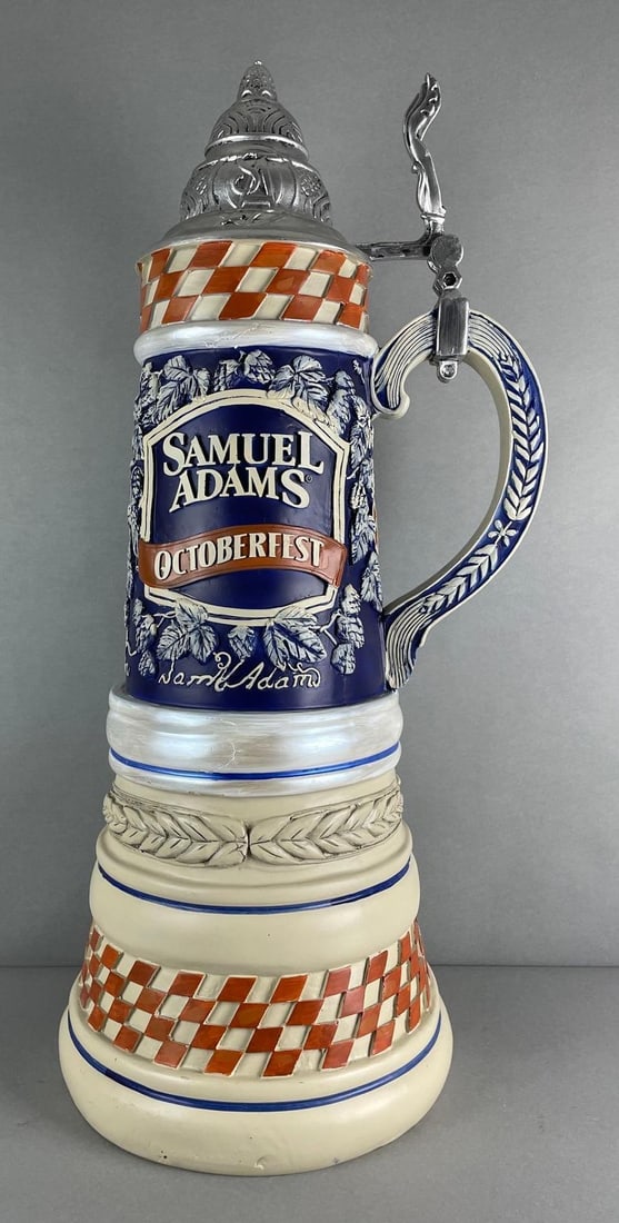 Large Samuel Adams Octoberfest Advertising Beer Stein (1 of 3)