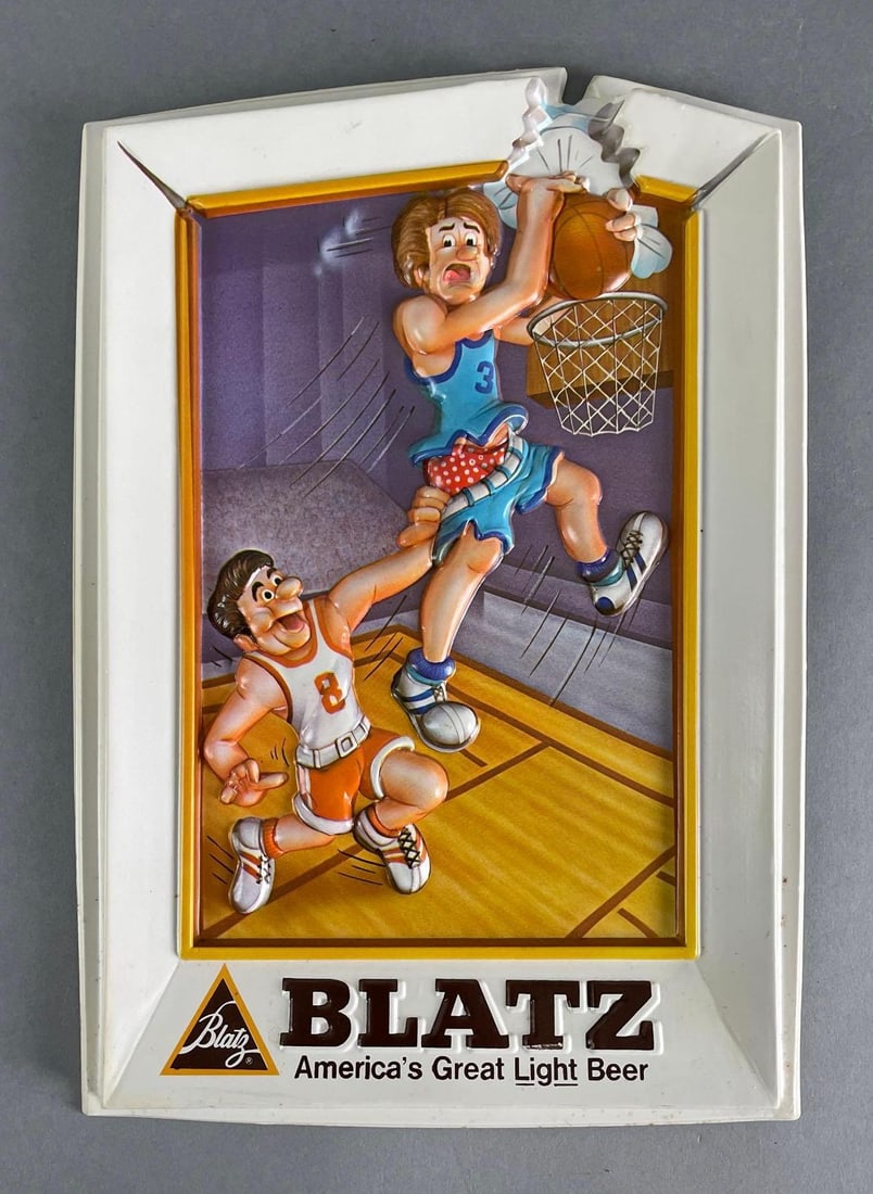 Vintage Blatz Beer Large Exterior Advertising Sign