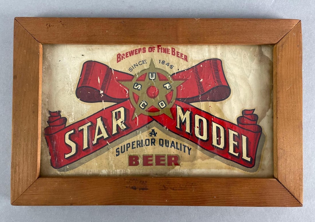 Vintage Star Model Beer ROG Advertising Sign (1 of 2)