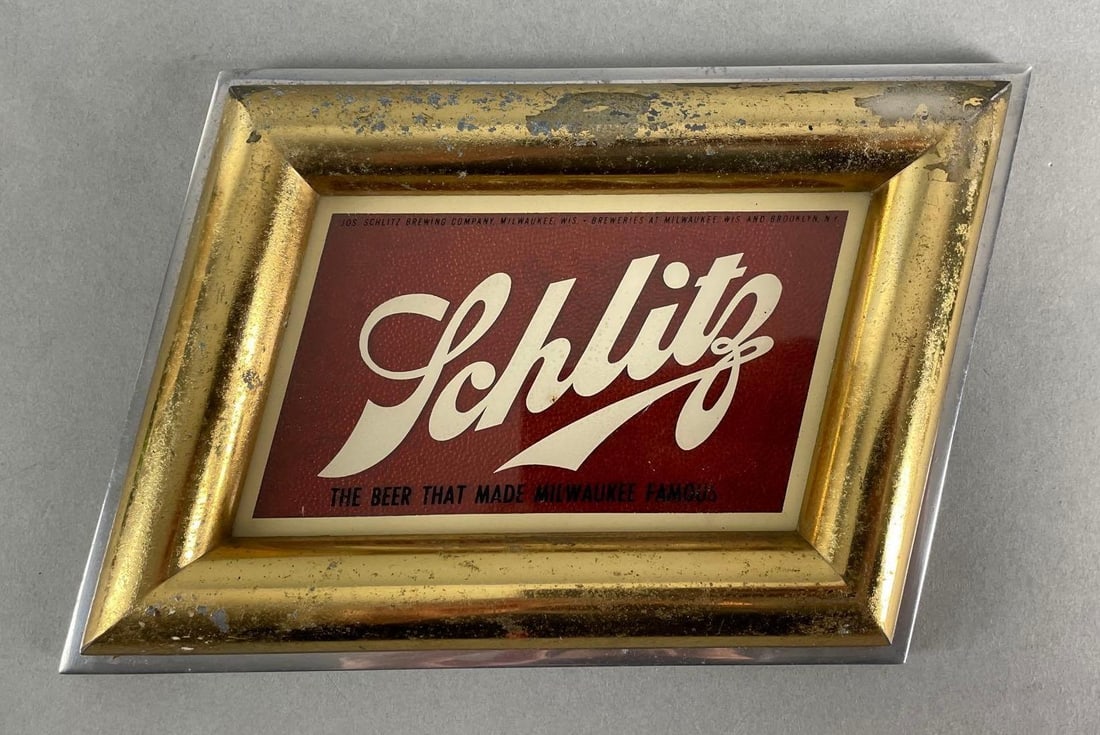 Vintage Schlitz Beer ROG Beer Advertising Sign (1 of 2)