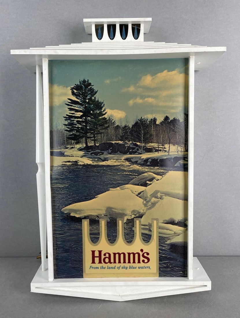 Vintage Hamms Beer Snowy River Light Up Advertising Sign (1 of 3)