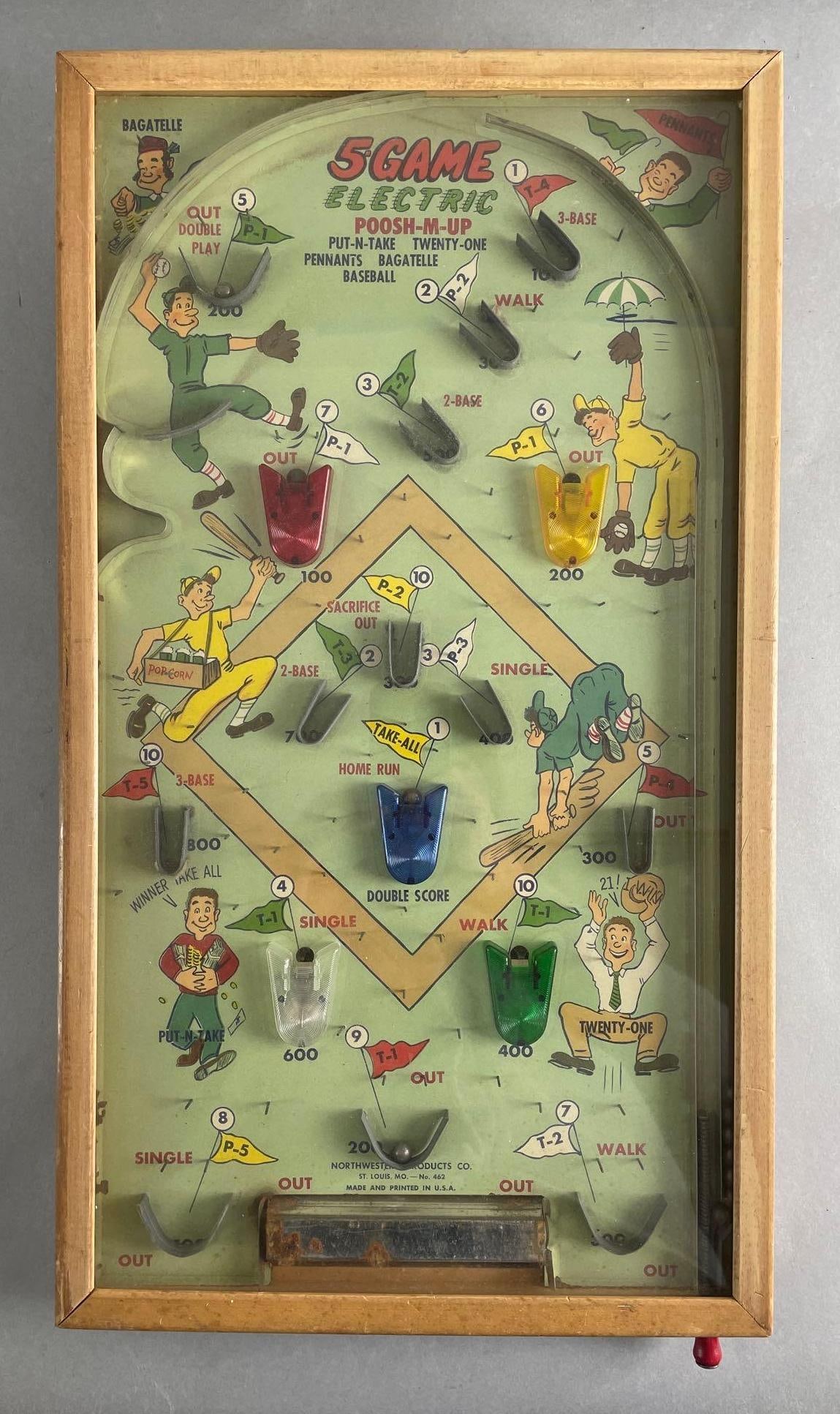 Vintage Northwestern Products Electric Poosh-M-Up Baseball Game (1 of 5)