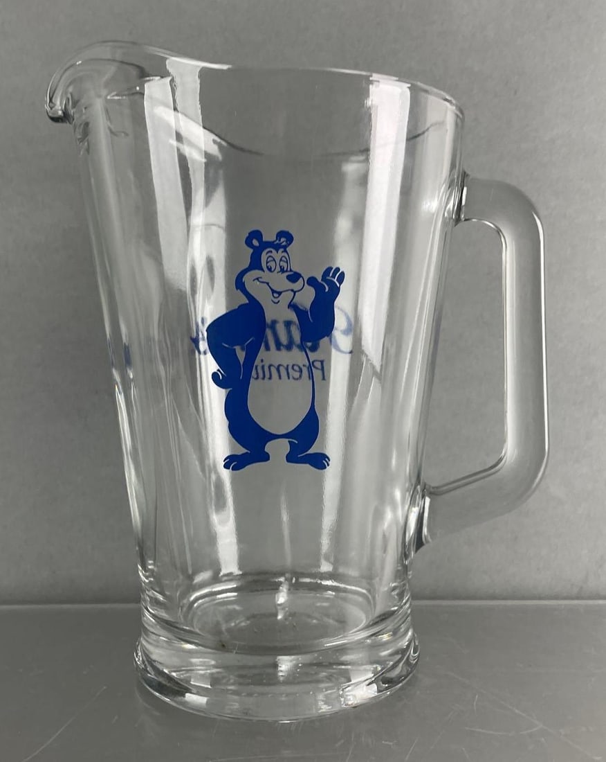 Hamms Beer Bear Glass Advertising Pitcher (1 of 4)
