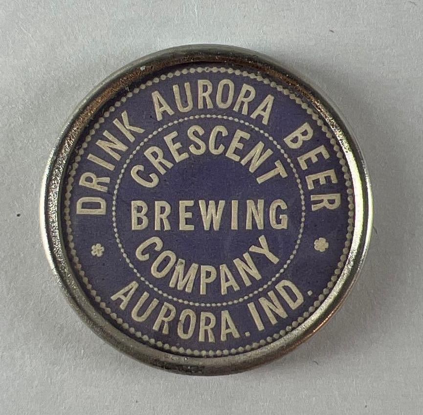 Vintage Aurora Beer Advertising Pocket Mirror (1 of 2)