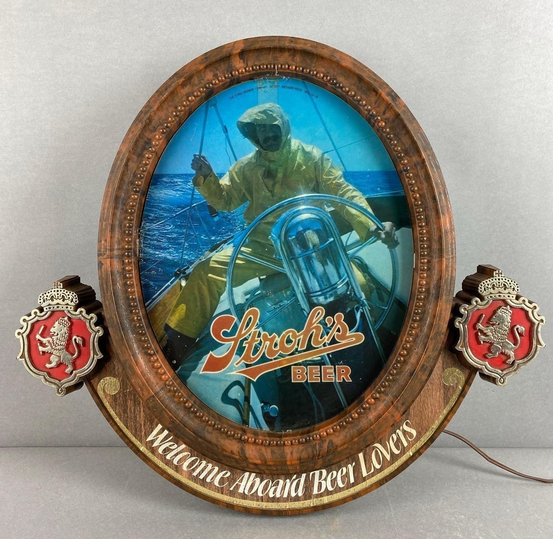 Stohl’s Beer Welcome Aboard Beer Lovers Light Up Advertising Sign (1 of 4)