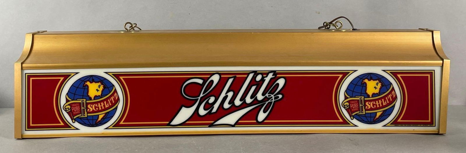 Schlitz Beer Pool Table Light Up Advertising Pool Table Light (1 of 3)