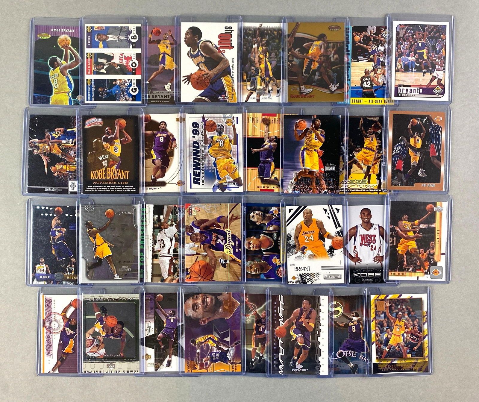 32 - Kobe Bryant Cards with Inserts and Rookie (1 of 4)