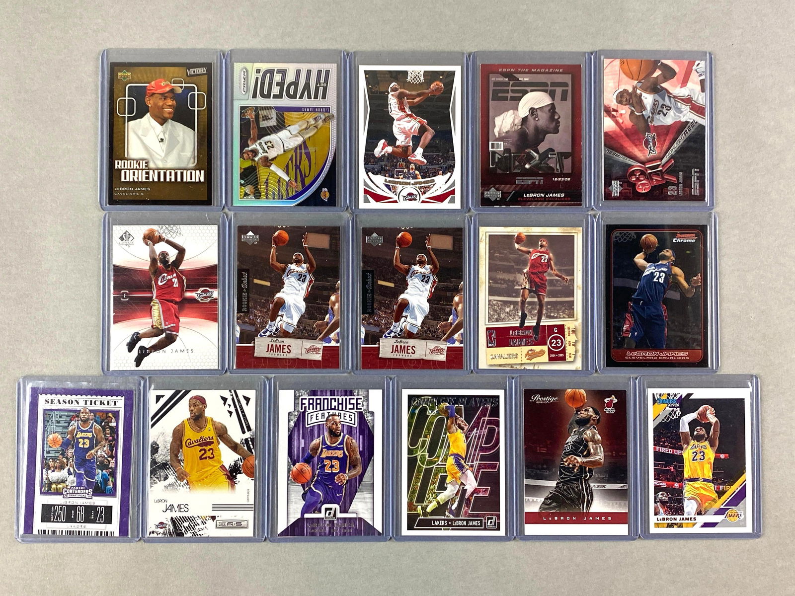 16 - 2003 - 19, LeBron James Cards with Refractor and Rookie (1 of 4)