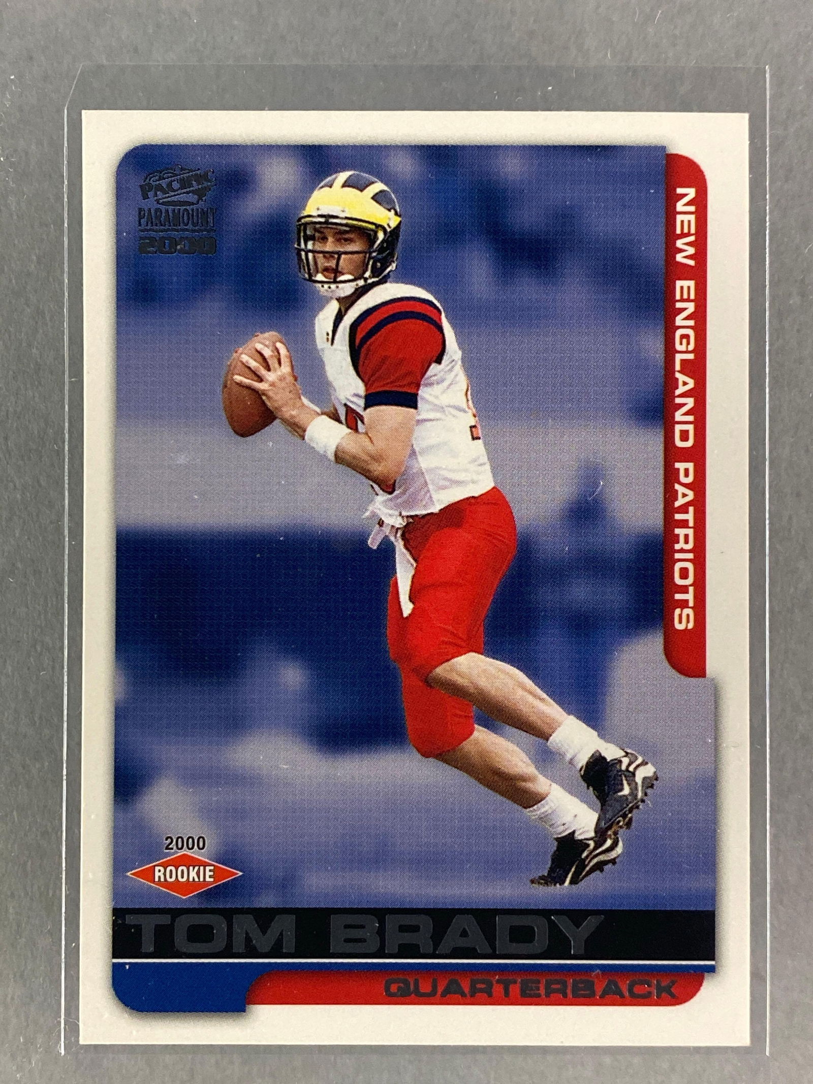 2000 Pacific Paramount Tom Brady #138 Rookie (1 of 2)