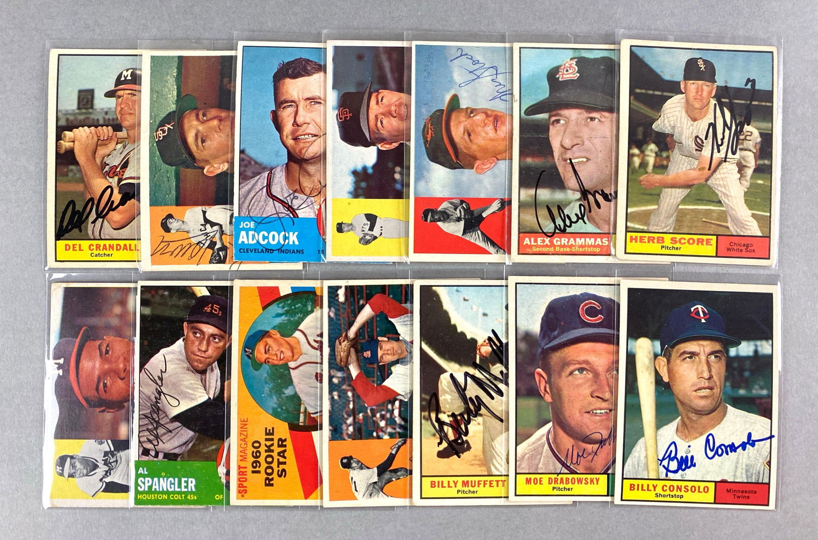 14 - 1960 - 63 Topps Baseball Signed Cards (1 of 5)