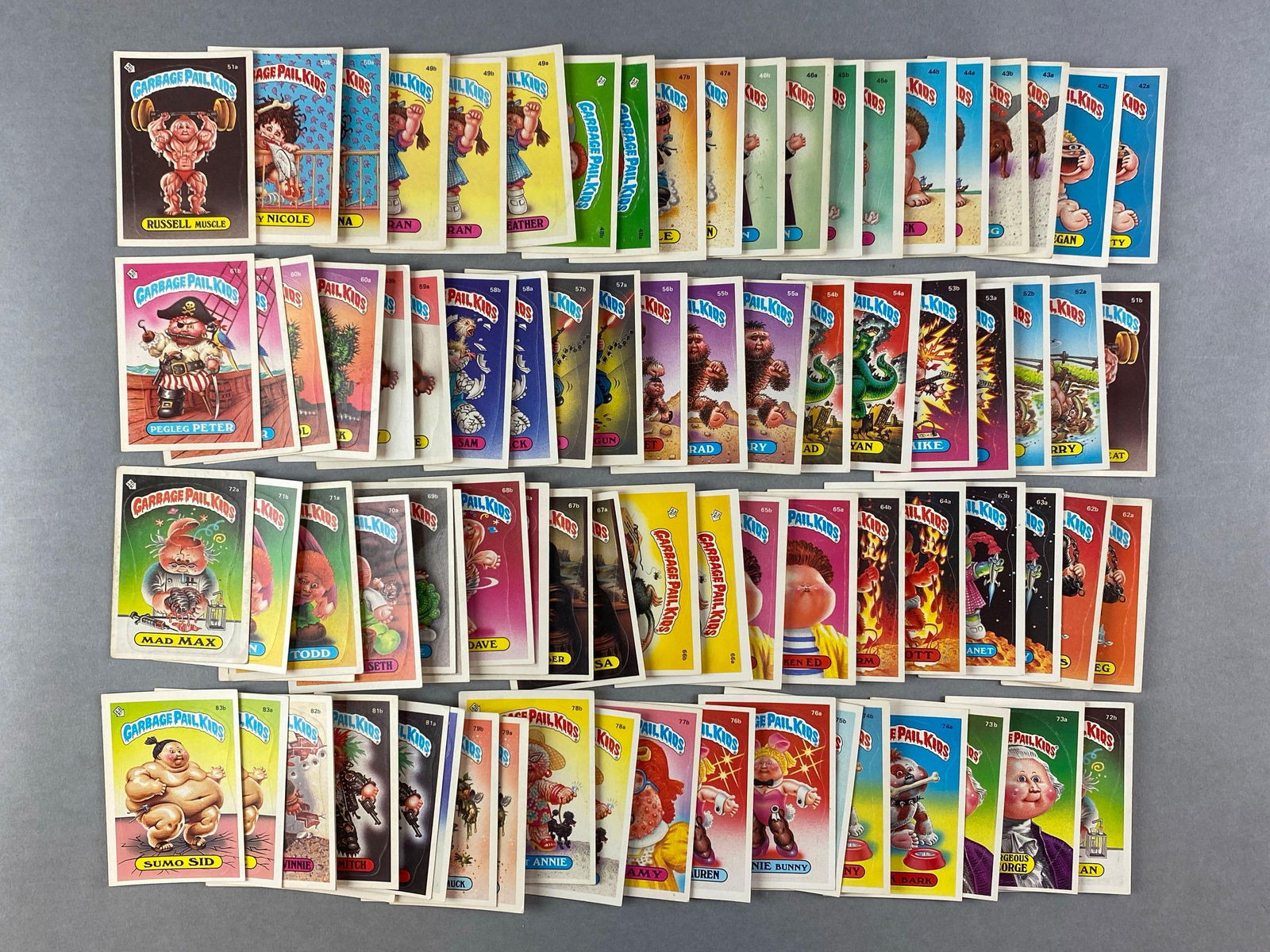 1985 Topps Garbages Pail Kids Series 2 Near Complete Set with Schizo Fran (1 of 5)