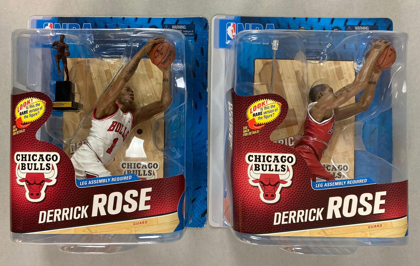 2 - 2014 McFarlane Series 24 Derrick Rose Figures with Rare Variant 909/1250 (1 of 3)