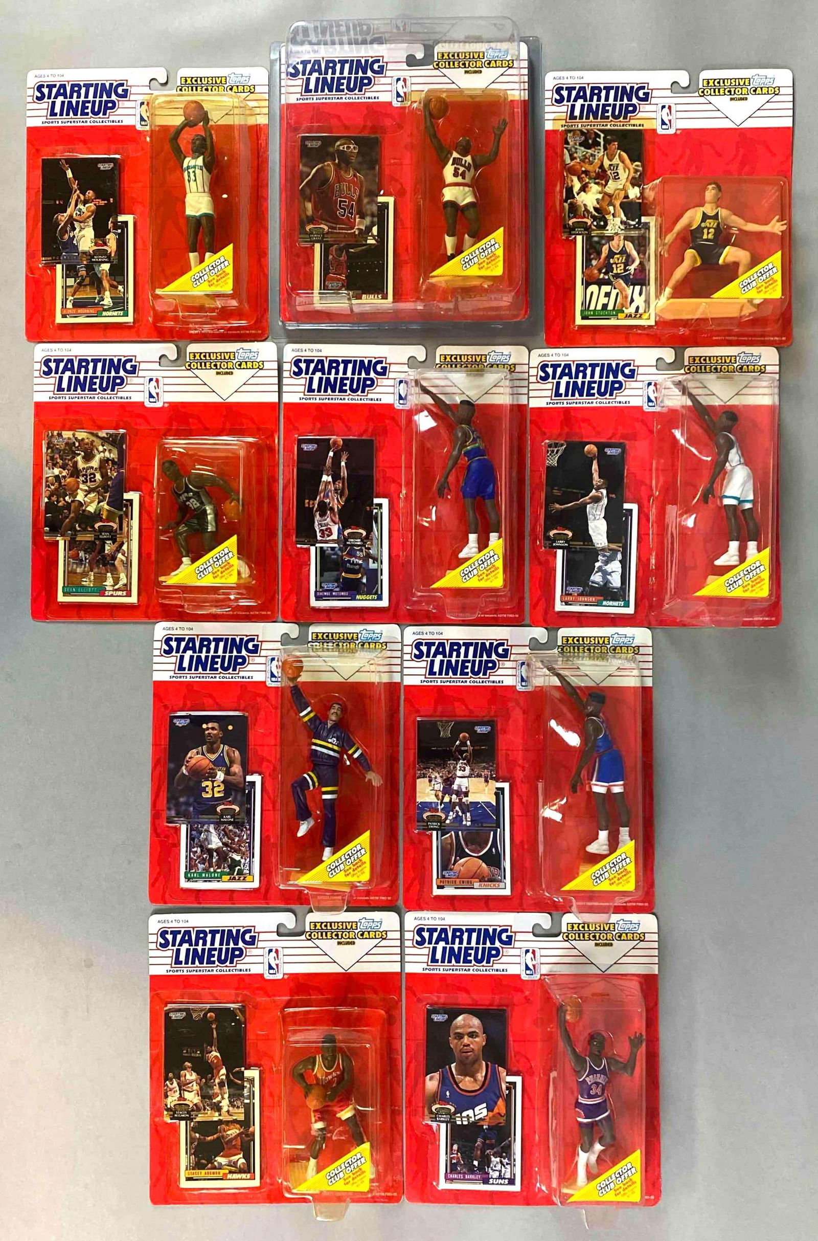 10 - 1993 Staring LineUp NBA Basketball Star Figures (1 of 5)