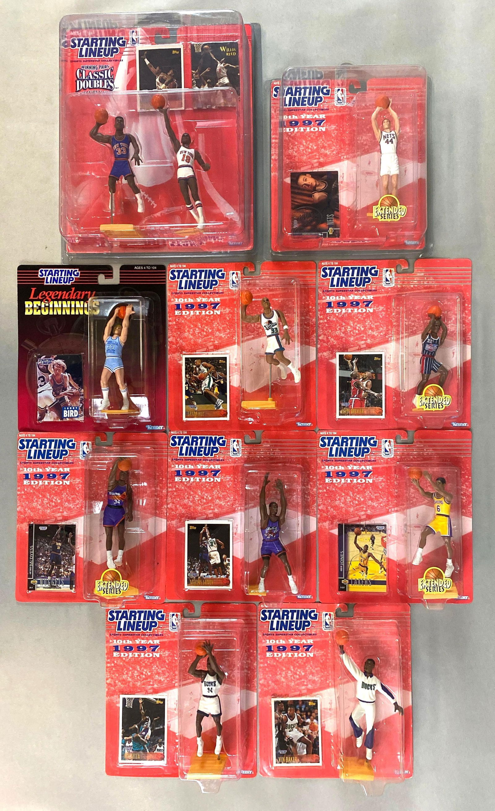 10 - 1997 Starting LineUp NBA Basketball Star FIgures (1 of 6)