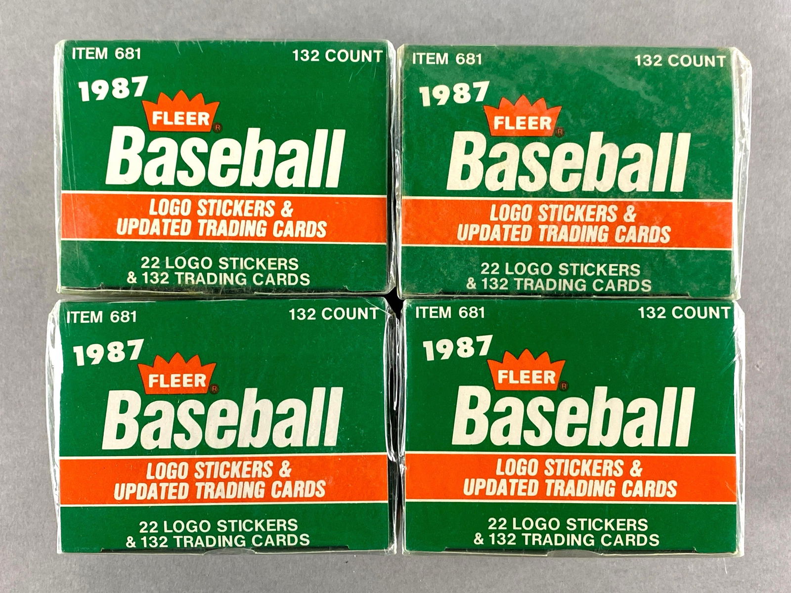 4 - 1987 Fleer Baseball Factory Sealed Sets (1 of 4)