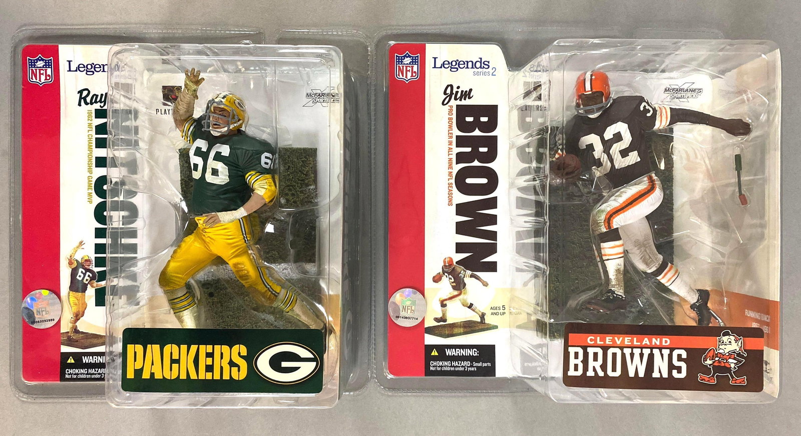 2 - 2006 McFarlane Legends Figures, Jim Brown and Ray Nitschhke (1 of 2)
