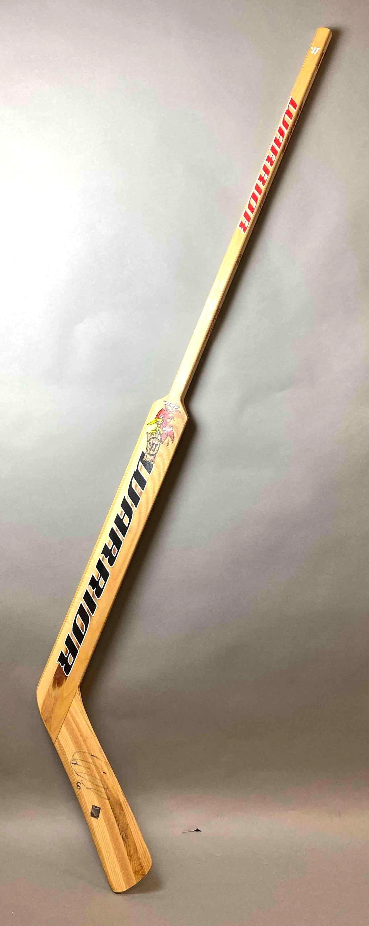 Corey Crawford Signed Woodrow Warriors Goalie Stick With Coa Auction