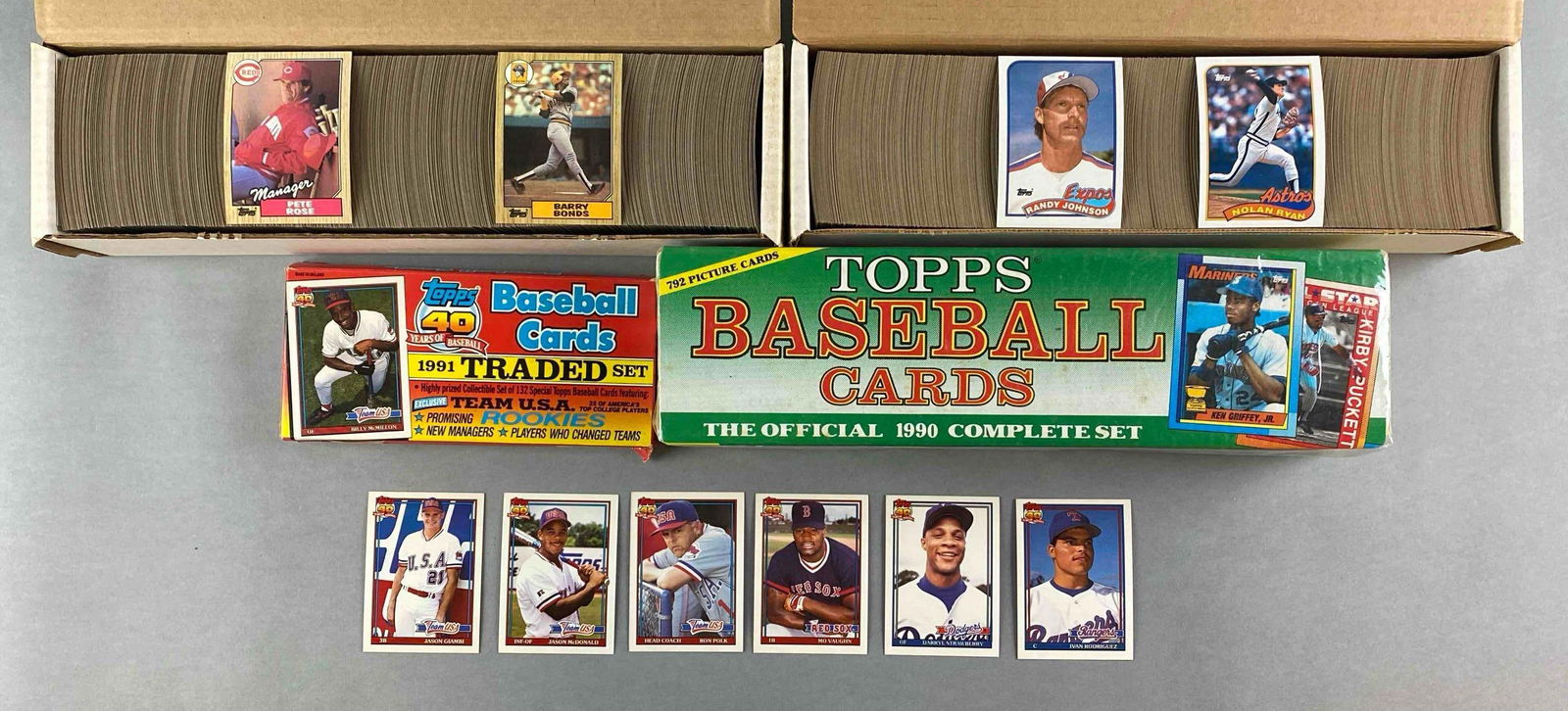 4 - 1987 - 1991 Topps Baseball Complete Sets with HOFs, Stars, and Rookies (1 of 6)