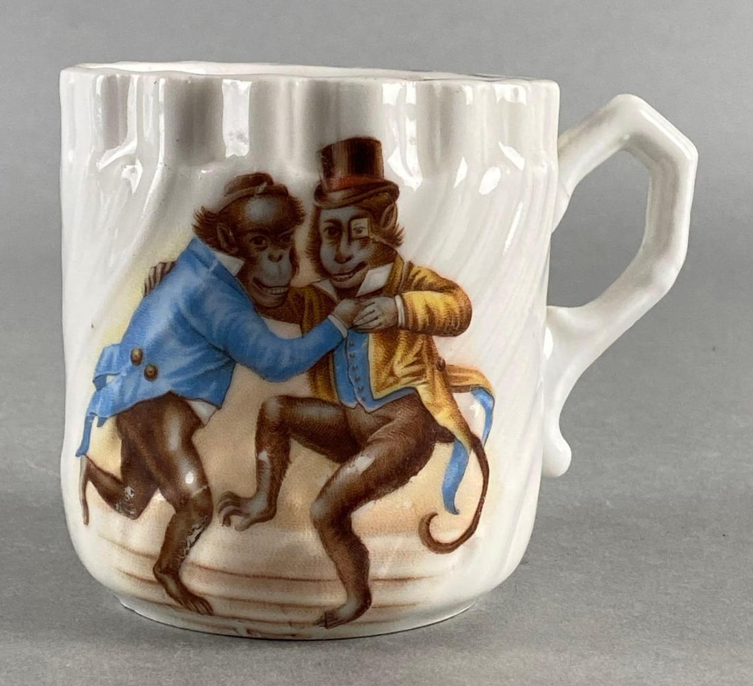 Vintage Fancy Dancing Monkeys Monkeying Around Coffee Mug (1 of 7)